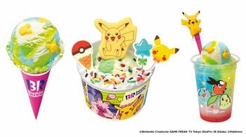 夏にピッタリ！ポケモン×サーティワンの人気コラボ登場！爽やかフレーバーや愛らしいピカチュウサンデー＆アイスケーキがかわいすぎる