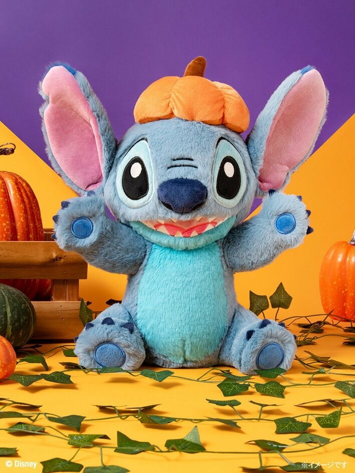 スティッチ ディズニー ハロウィン 15周年 ぬいぐるみ かぼちゃレア お菓子パーティーがテーマ カボチャ姿のスティッチがかわいすぎる