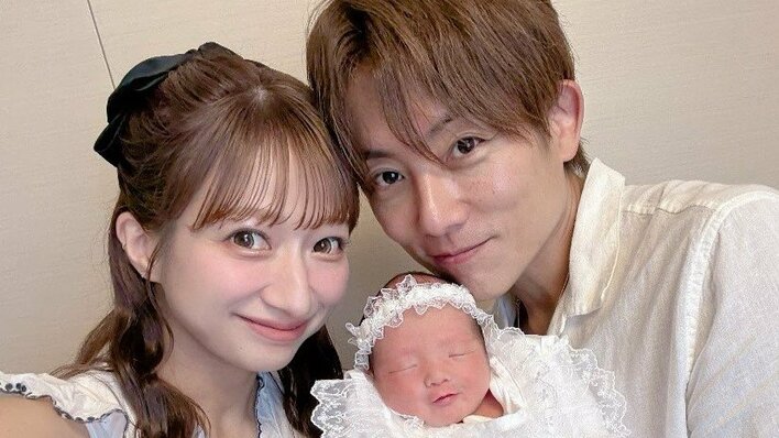 第5子出産の辻󠄀希美(38) 退院を報告！杉浦太陽(44)と生まれたばかりの次女との3ショットを披露「家族7人生活がスタートです」