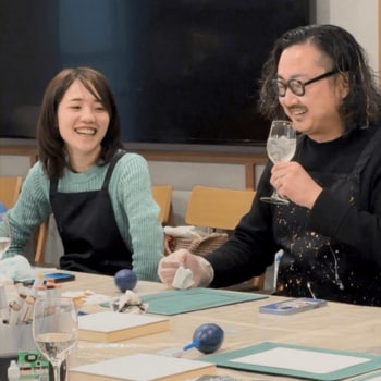 ～シードルを片手にアート体験～SAKE ART×サンクゼール 初のコラボによる特別ワークショップを開催