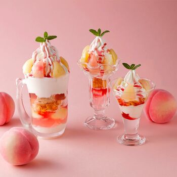 びっくりドンキー 「ピーチデザート」を期間限定販売　桃を贅沢に使用じゅわっと広がるみずみずしさがたまらない!