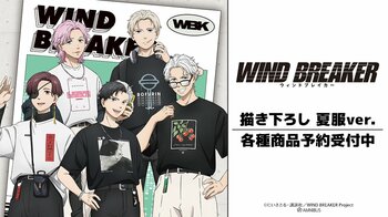 TVアニメ『WIND BREAKER』の描き下ろし 夏服ver. トレーディングアクリルカードなどの受注を開始！！アニメ・漫画のオリジナルグッズを販売する「AMNIBUS」にて