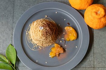 【和栗専門紗織】2月からの季節限定スイーツが登場/『和栗と季節の果物パフェ “国産いちご”』『デコポンと和栗の錦糸モンブラン』