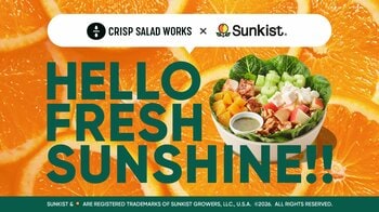 クリスプサラダワークス × サンキスト(R)️初となる「コラボレーションサラダ」を販売！