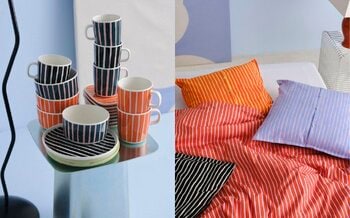 [マリメッコ]カラフルなカラーで彩られたピッコロストライプの新作ホームコレクションが登場