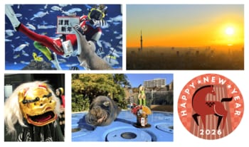 【サンシャインシティのお正月イベントのご紹介】館内各所を獅子舞が練り歩く！　サンシャイン60展望台 てんぼうパークで甘酒とともに初日の出を堪能…(ハート)　サンシャイン水族館ではお正月限定イベントを開催