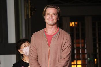 ブラッド・ピット、3年ぶりの来日で初の厄除けを体験「ちょっと涙目になってしまった」