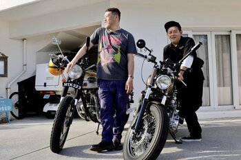 バイク好きのゲストを迎え愛車でツーリング！行きたかったグルメスポットやカスタム＆ヴィンテージショップへ『野性爆弾くっきー！のバイクメ～ン』