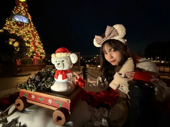 某メーカー ディズニーシーで大人なクリスマス！ ダッフィーがサンタと一緒 その他