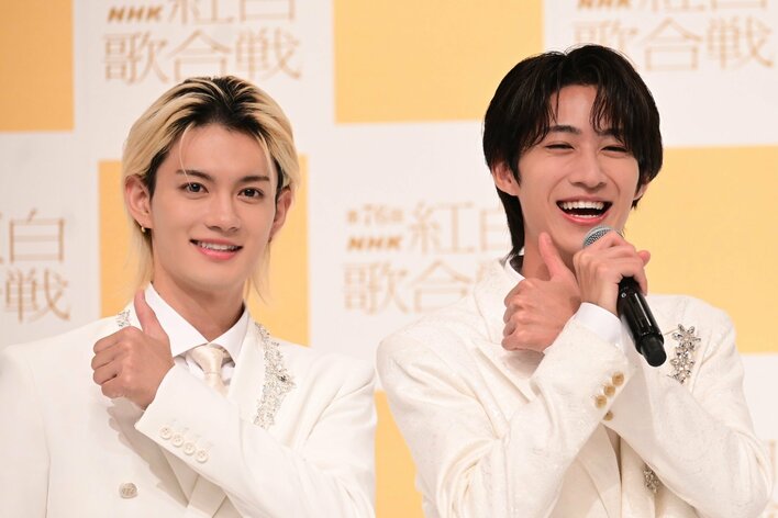 【画像】紅白初出場を決めたM!LKの会見での様子を見る