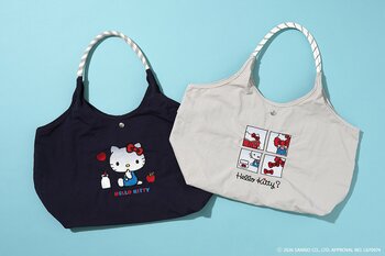 【ハローキティ】新登場！贅沢な刺繍の美しさと頼れる実用性をこのひとつに。甘すぎない大人の愛らしさでいつもの装いに品のある華やかさをプラス。大人女子の毎日のお買い物からお出かけまでシーンで選べる3サイズ
