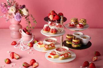 【国産いちご6品種を食べ比べ。いちごづくしのスイーツ＆セイボリー】青果の老舗仲卸が手がけるレストラン「DEK」で「ストロベリーアフタヌーンティー」を開催（4/2～5/6）