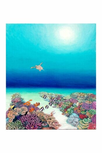 下関出身の画家・みやざきすうじが描く海や自然の世界。「～海の寓話～みやざきすうじ展」開催【大丸下関店】