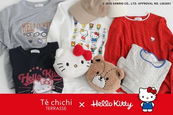 【Te chichi TERRASSE】サンリオの大人気キャラクター「ハローキティ」とコラボ！日常に“かわいい”を添えるカジュアルアイテムが9月25日（木）発売