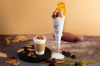＜MIGAKI FARM 閖上店＞秋の味覚を堪能する期間限定スイーツが登場！「お芋と栗のモンブランクレープ」「栗のミルクティー」を10月1日より発売