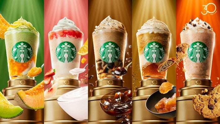 【スタバ復刻】歴代の人気フラペチーノ5種が進化して登場！メロンやチャンキークッキーなど日本上陸30周年で名作フレーバーが楽しめる