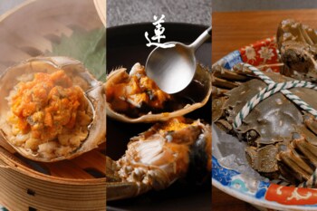 【西麻布 蓮】秋の味覚の至高「上海蟹」を贅尽くしで堪能する特別コースが10月限定で登場。オスメス食べ比べからフカヒレ、紹興酒漬けまで全12品を仕立てる魅惑の1か月
