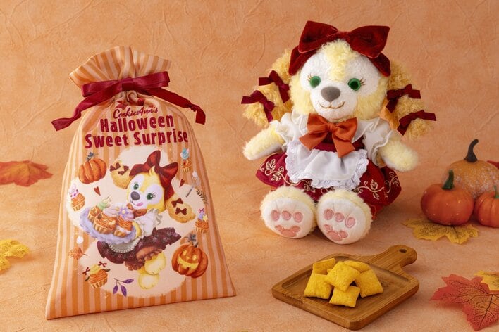 ディズニー　ダッフィー　コスチューム 海外　レア　ハロウィン　カボチャ　WDW ディズニー】ダッフィーがかぼちゃから顔をのぞく姿がかわいすぎる