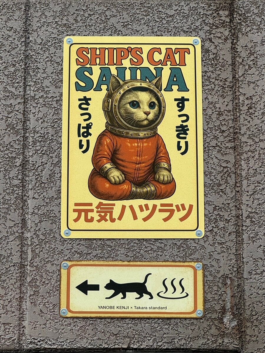 アートの街・北加賀屋にヤノベケンジ氏のホーロー看板が登場