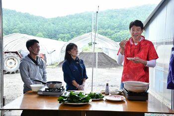 松岡修造「ほうれん草のしゃぶしゃぶ」を「ものすごく甘くてジューシー！」と大絶賛