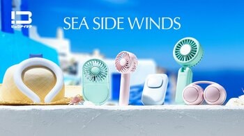 暑い夏を、涼しさとデザインで爽やかに彩るハンディファン「SEA SIDE WINDS」シリーズを発売