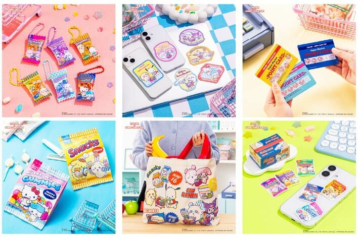ファン必見】ちいかわ×サンリオ カートを押す姿にキュン！お菓子風な