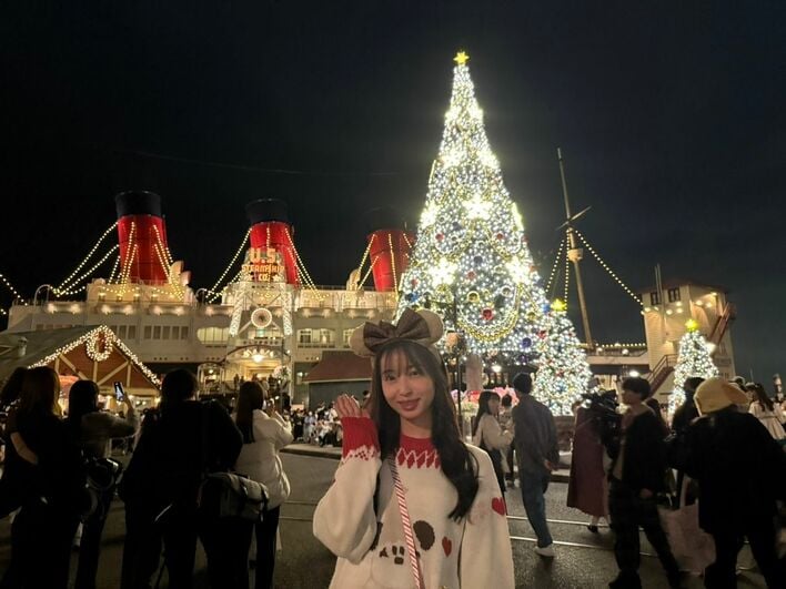 ディズニーシーで大人なクリスマス！ ダッフィーがサンタと一緒