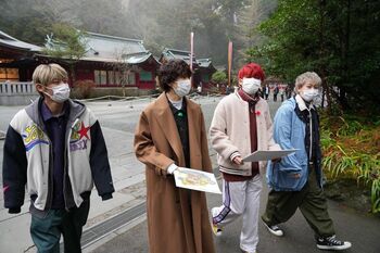 超特急、箱根神社で謎解きに挑戦！「ちなみに答えって何ですか？」