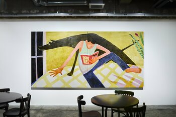 和田咲良の個展「□□」を六本木のアートかビーフンか白厨にて6月19日より開催中。会期中はコラボかき氷の提供や、ワークショップ、音楽イベントも開催