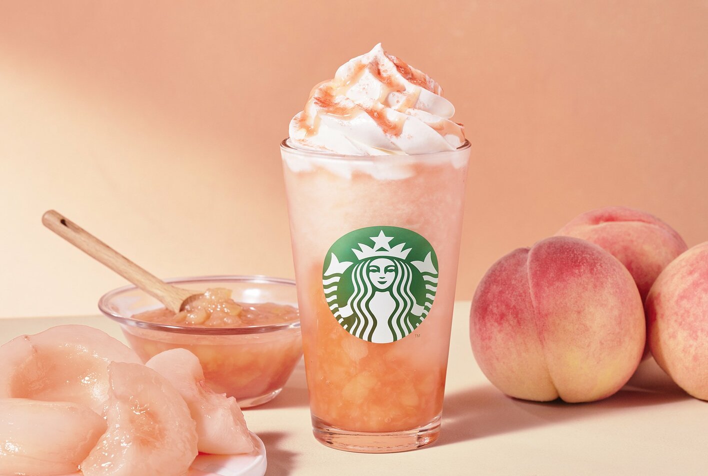 スタバ新作 完熟ピーチをふんだんに使ったドリンク3種登場！「とろっ」「しゅわっ」「ごろっ」桃の魅力を楽しめること間違いなし♪ | めざまし ...