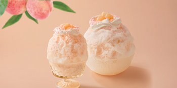 【期間限定】4月23日より「天然水の削り氷　白桃みるく」が『和カフェTsumugi』に登場