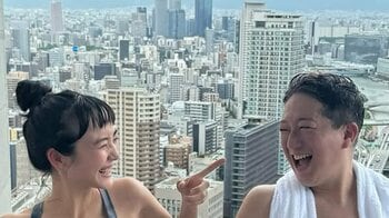 サバンナ高橋と“サウナ婚”の清水みさと 夫婦でサウナデートショット披露！仲睦まじい姿に「２人の笑顔最高」「いい写真すぎ」