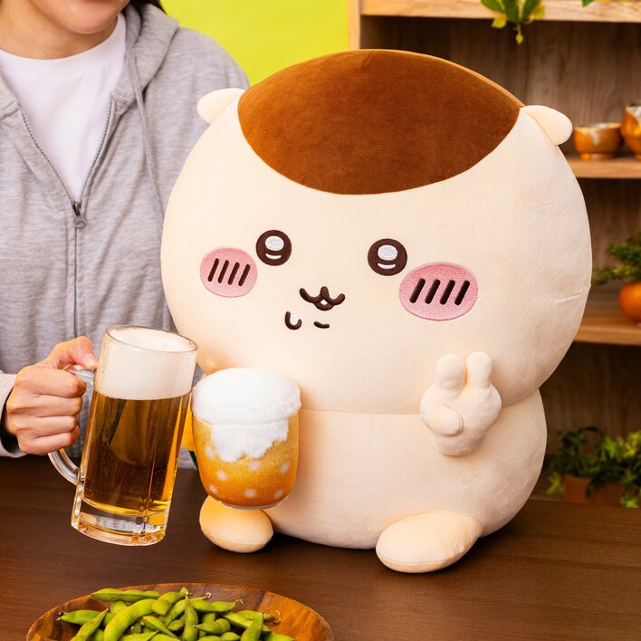 「ちいかわ」くりまんじゅうだらけのオンラインくじが登場！ビール片手の超BIGぬいぐるみなど全11種
