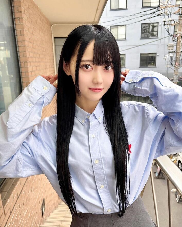 高嶺のなでしこ】松本ももな ファンからのリクエストで黒髪ロングを