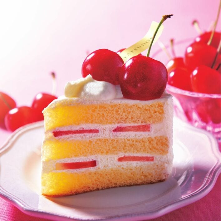 編み物ケーキセット（さくらんぼ付き） 編み物ケーキセット（さくらんぼ付き）