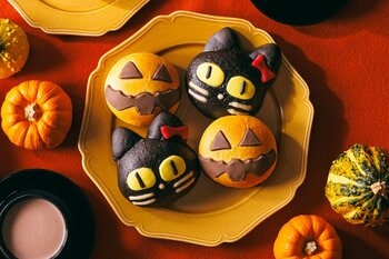 【木村屋總本店】＜新商品＞10月1日から、ハロウィンにぴったりな「ジャック・オ・ランタン＆黒ねこ」のパンを発売！