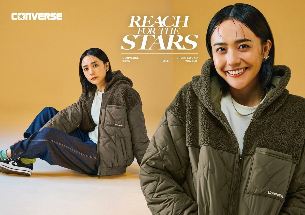 コンバース2025年秋冬ウェア第2弾。機能性とファッション性を兼ね備え