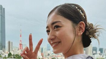 みちょぱ 今年初の浴衣ではにかみピースショットを公開  爽やか浴衣ショットに「かわいい！」の声続々