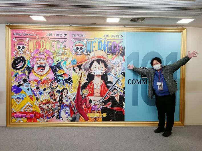 ONE PIECE「99巻～101巻繋がるイラスト額縁付きポスター」 ONE PIECE 99〜101巻つながるイラスト額縁付きポスター