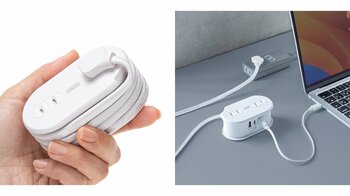 コードを巻き取れる！5in1コンパクトモバイルタップを発売