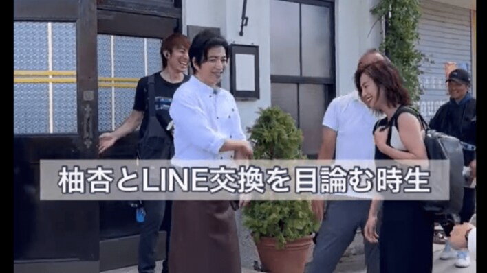 大沢たかおが中村アンに猛アプローチ!?『ONE DAY~聖夜のから騒ぎ~』オフショット