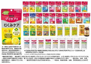 顔のむくみ感を軽減!大好評だった「UHAグミサプリ むくみケア」が待望の復活。「Qoo10 AWARDS2025 新人賞」受賞を記念し4月1日よりQoo10公式ショップ限定”Qonly”で販売再開