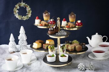 ピエール マルコリーニのオリジナルクーベルチュールを使用した「Christmas Afternoon Tea」を提供