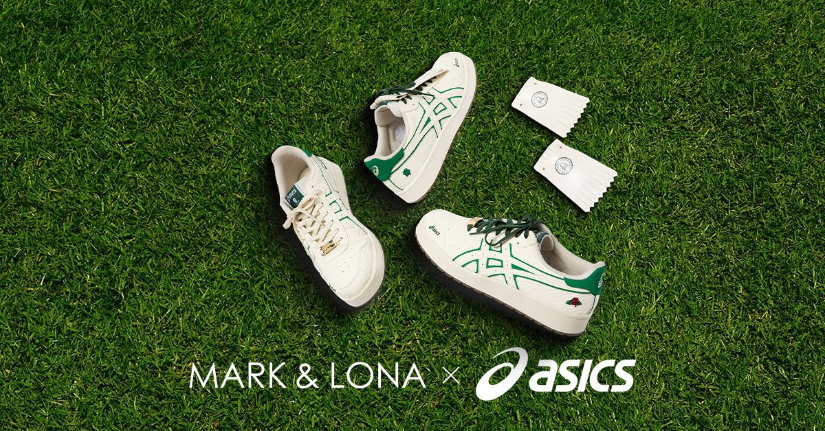 希少品ASICS MARK & LONA カモフラージュ ゴルフシューズ