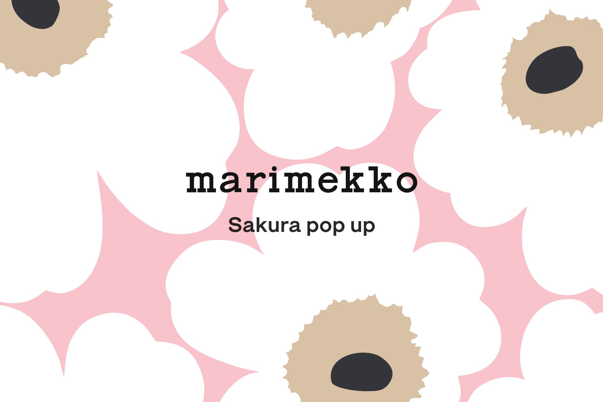 マリメッコ]桜の季節の訪れにあわせて、「Marimekko Sakura Pop-up」を