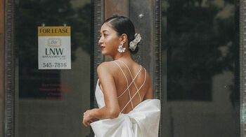 みちょぱ（池田美優）ハワイ挙式で着用　美背中を披露のセクシーマーメイド＆透け感チュールドレスのこだわり明かす　