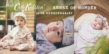 子ども服ブランド「SENSE OF WONDER（センス オブ ワンダー）」から、英国発のライフスタイルブランド「Cath Kidston」との初となるコラボアイテムが登場！