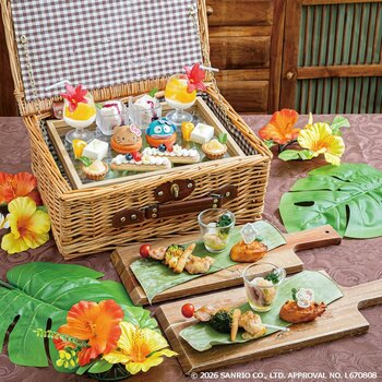サンリオキャラクターズ ガーデンカフェから、夏季限定メニューが登場！こんがり日焼けした姿がかわいいアフタヌーンティーやハニトー、毎年人気の「ぐでたま かき氷パフェ」も登場。
