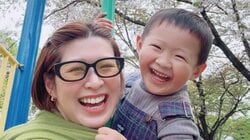 木村沙織 3歳長男撮影の夫とのツーショット公開！息子に語りかけるパパとママを連写した“一部始終”に「将来はプロのカメラマン？」