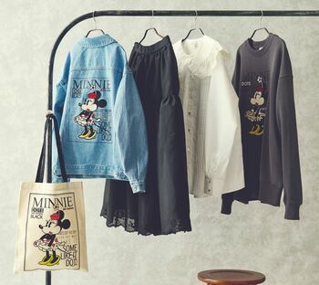 ミニーがヴィンテージスタイルに！カジュアルなデニムジャケットや刺しゅうが入った大人かわいいスカートが新登場！